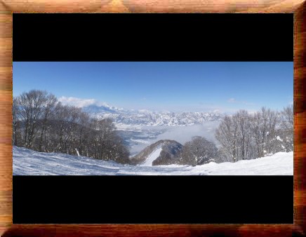 野沢温泉スキー場７パノラマ